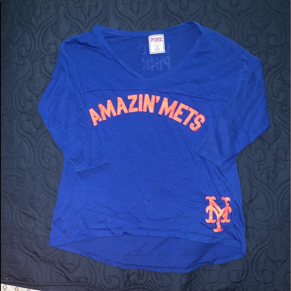 VS amazing Mets 3 quarter sleeve jersey